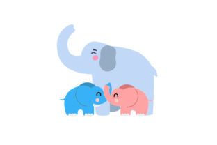 Review: Mom and 2 Baby Elephants Embroidery Design